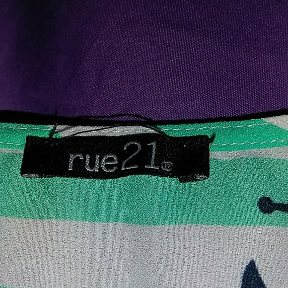 Used Rue21 Anchor Mint Green Top - Picture 6 of 6